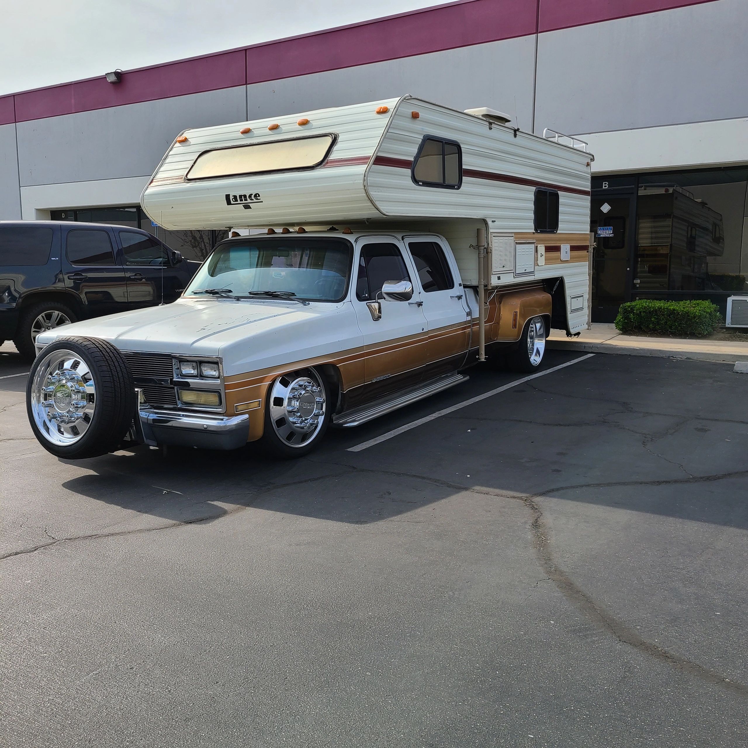 Bagged C10 truck air suspension install by Ikon Industries Ontario CA